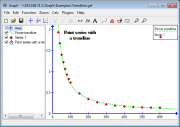 Screen shot of Graph showing a point series and trendline